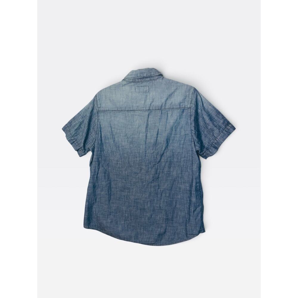 Current/Elliott  Chambray Short Sleeve Button Down Shirt sz L - Picture 2 of 6